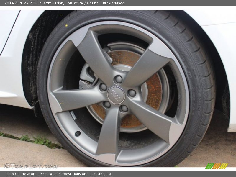 Ibis White / Chestnut Brown/Black 2014 Audi A4 2.0T quattro Sedan
