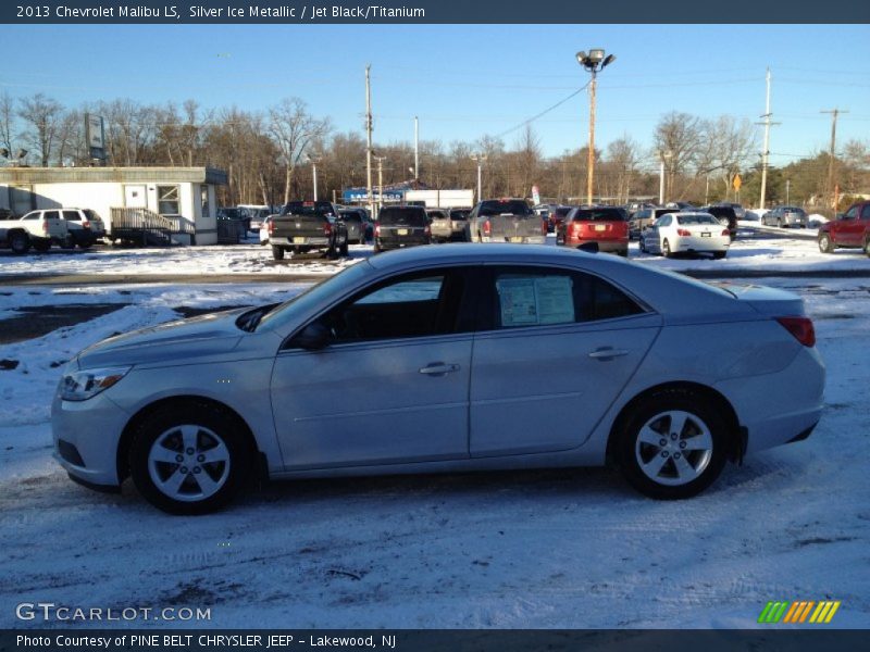 Silver Ice Metallic / Jet Black/Titanium 2013 Chevrolet Malibu LS