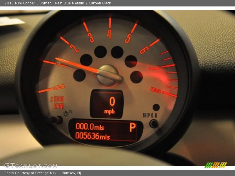 Reef Blue Metallic / Carbon Black 2013 Mini Cooper Clubman