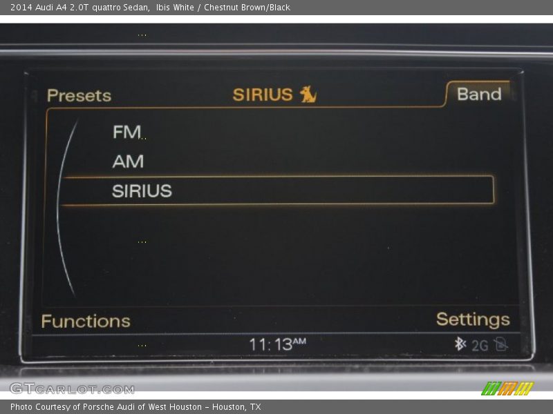 Ibis White / Chestnut Brown/Black 2014 Audi A4 2.0T quattro Sedan