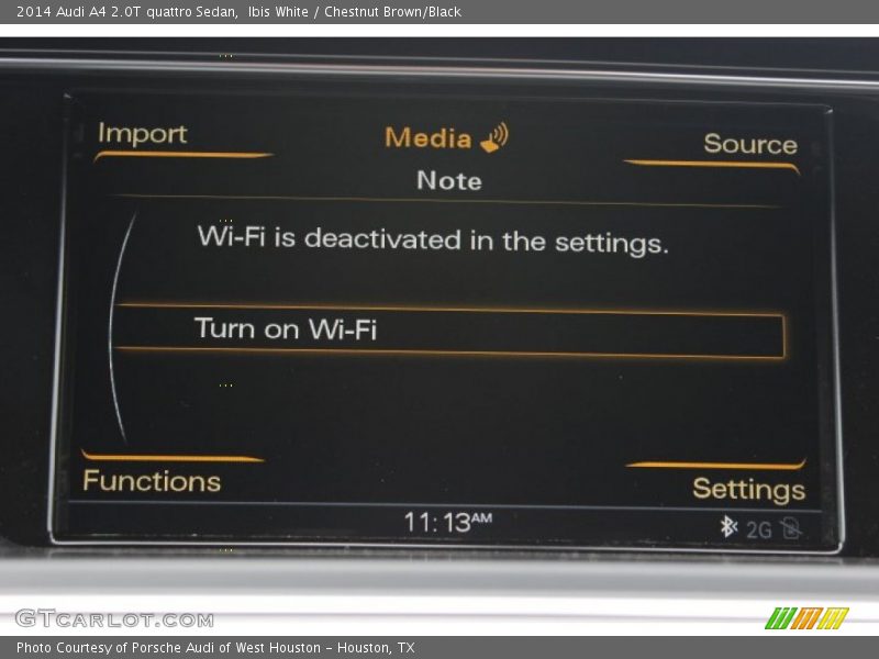 Ibis White / Chestnut Brown/Black 2014 Audi A4 2.0T quattro Sedan