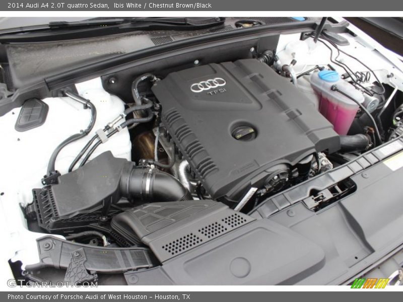 Ibis White / Chestnut Brown/Black 2014 Audi A4 2.0T quattro Sedan