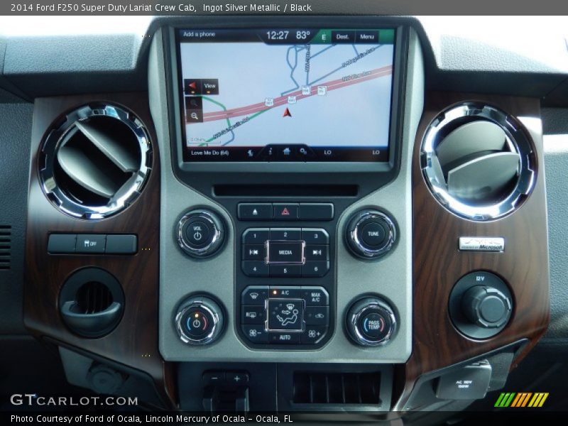 Navigation of 2014 F250 Super Duty Lariat Crew Cab