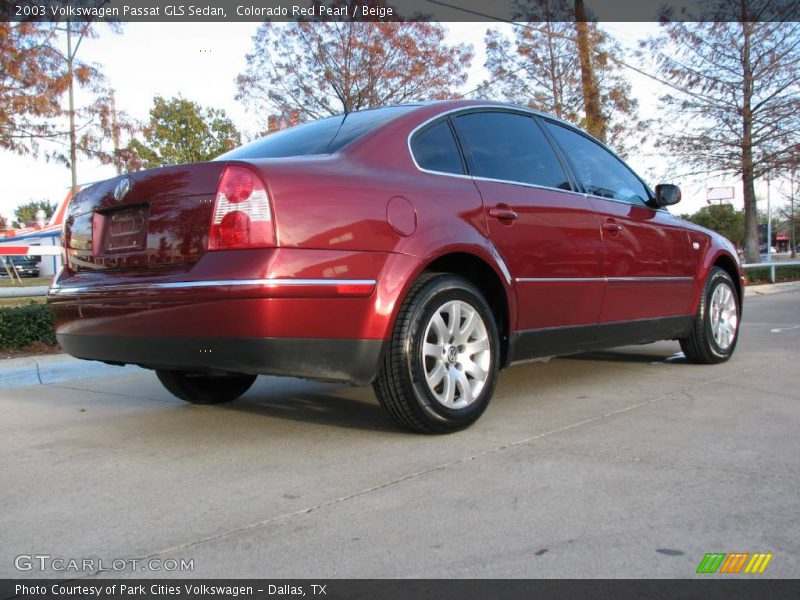 Colorado Red Pearl / Beige 2003 Volkswagen Passat GLS Sedan