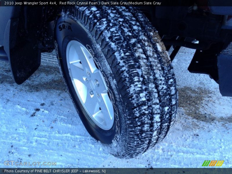 Red Rock Crystal Pearl / Dark Slate Gray/Medium Slate Gray 2010 Jeep Wrangler Sport 4x4