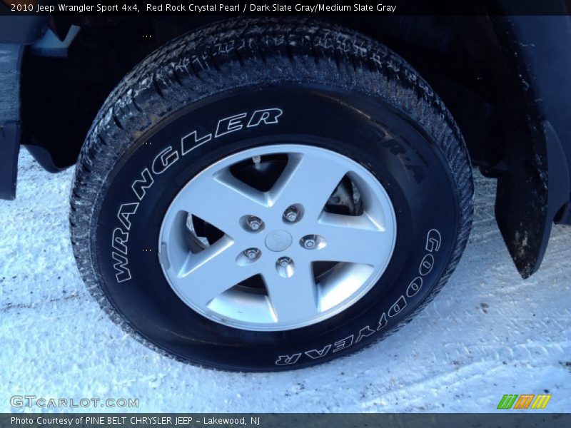 Red Rock Crystal Pearl / Dark Slate Gray/Medium Slate Gray 2010 Jeep Wrangler Sport 4x4