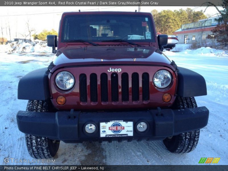 Red Rock Crystal Pearl / Dark Slate Gray/Medium Slate Gray 2010 Jeep Wrangler Sport 4x4