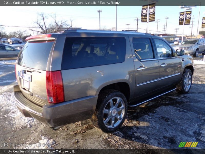 Mocha Steel Metallic / Ebony/Ebony 2011 Cadillac Escalade ESV Luxury AWD