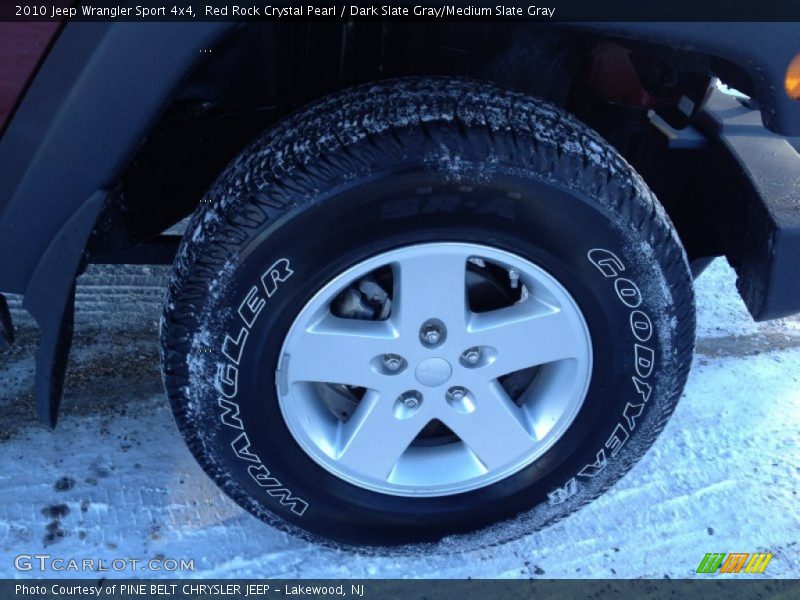 Red Rock Crystal Pearl / Dark Slate Gray/Medium Slate Gray 2010 Jeep Wrangler Sport 4x4