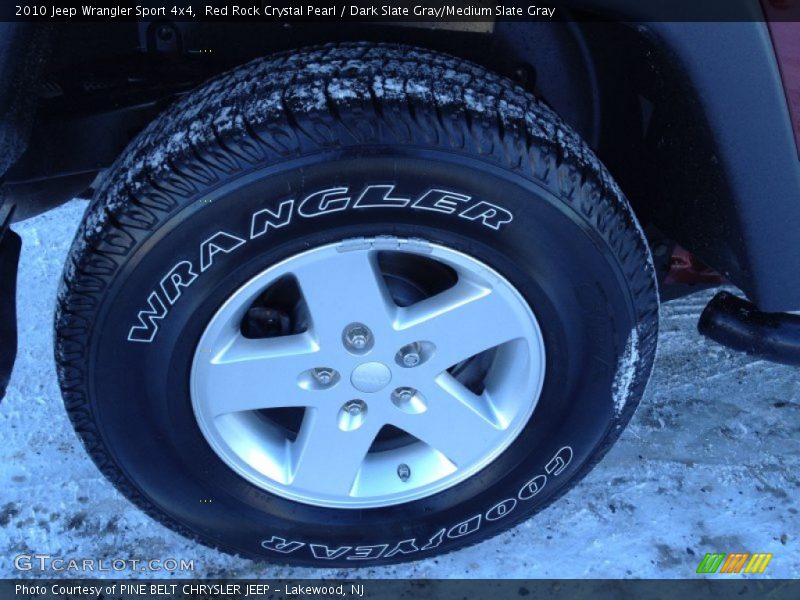 Red Rock Crystal Pearl / Dark Slate Gray/Medium Slate Gray 2010 Jeep Wrangler Sport 4x4