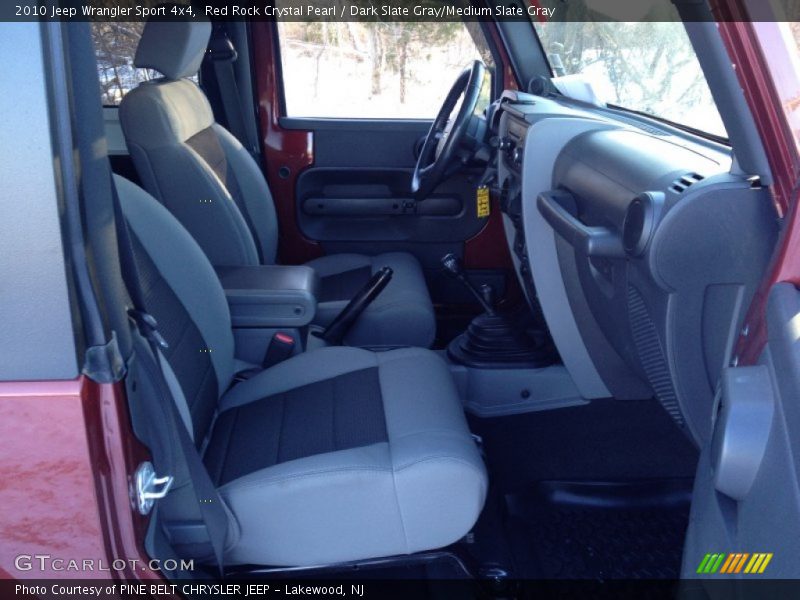 Red Rock Crystal Pearl / Dark Slate Gray/Medium Slate Gray 2010 Jeep Wrangler Sport 4x4