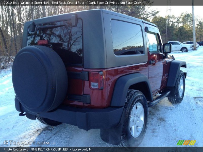 Red Rock Crystal Pearl / Dark Slate Gray/Medium Slate Gray 2010 Jeep Wrangler Sport 4x4