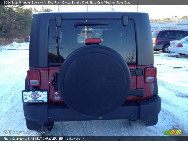 Red Rock Crystal Pearl / Dark Slate Gray/Medium Slate Gray 2010 Jeep Wrangler Sport 4x4