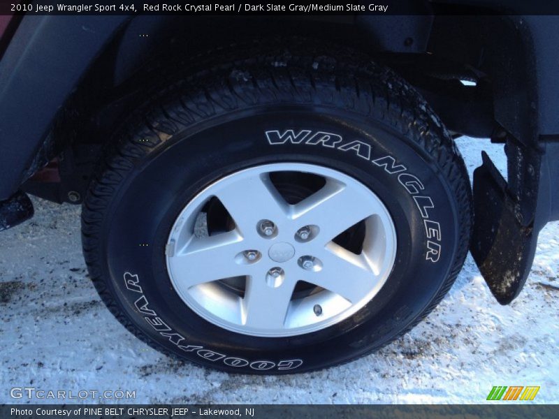 Red Rock Crystal Pearl / Dark Slate Gray/Medium Slate Gray 2010 Jeep Wrangler Sport 4x4