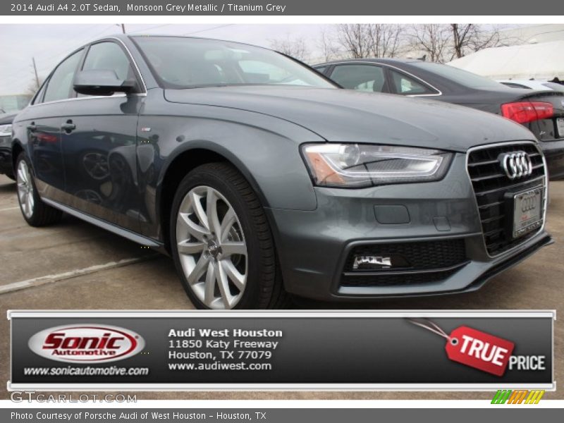 Monsoon Grey Metallic / Titanium Grey 2014 Audi A4 2.0T Sedan