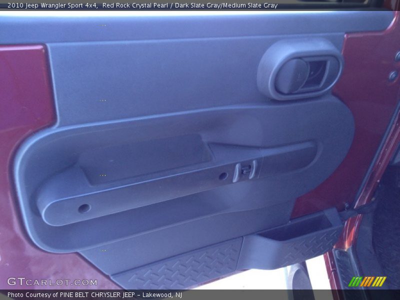 Red Rock Crystal Pearl / Dark Slate Gray/Medium Slate Gray 2010 Jeep Wrangler Sport 4x4