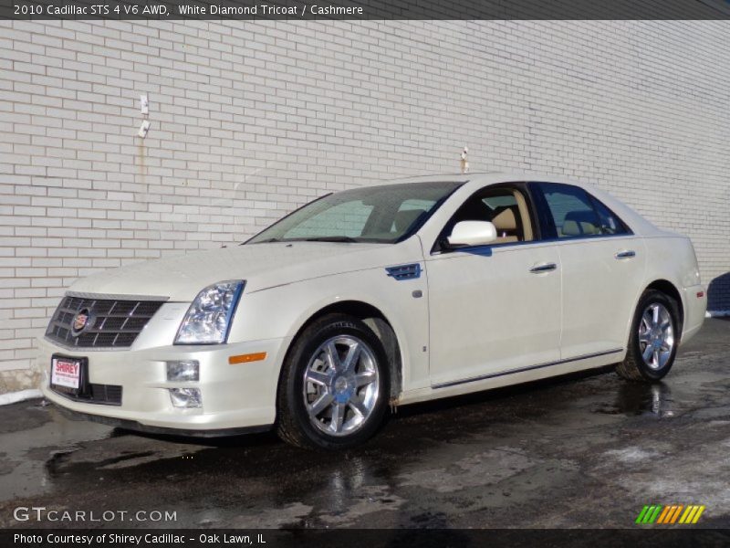 White Diamond Tricoat / Cashmere 2010 Cadillac STS 4 V6 AWD