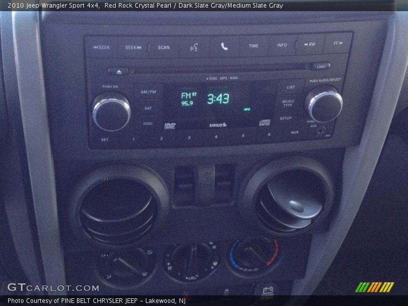 Red Rock Crystal Pearl / Dark Slate Gray/Medium Slate Gray 2010 Jeep Wrangler Sport 4x4