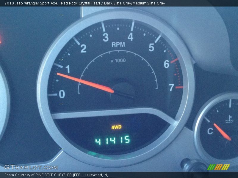 Red Rock Crystal Pearl / Dark Slate Gray/Medium Slate Gray 2010 Jeep Wrangler Sport 4x4