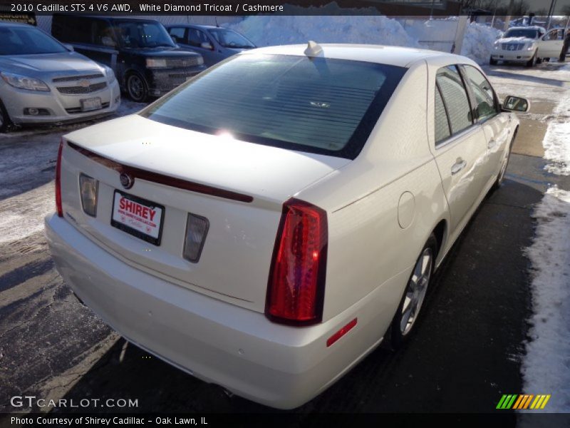 White Diamond Tricoat / Cashmere 2010 Cadillac STS 4 V6 AWD