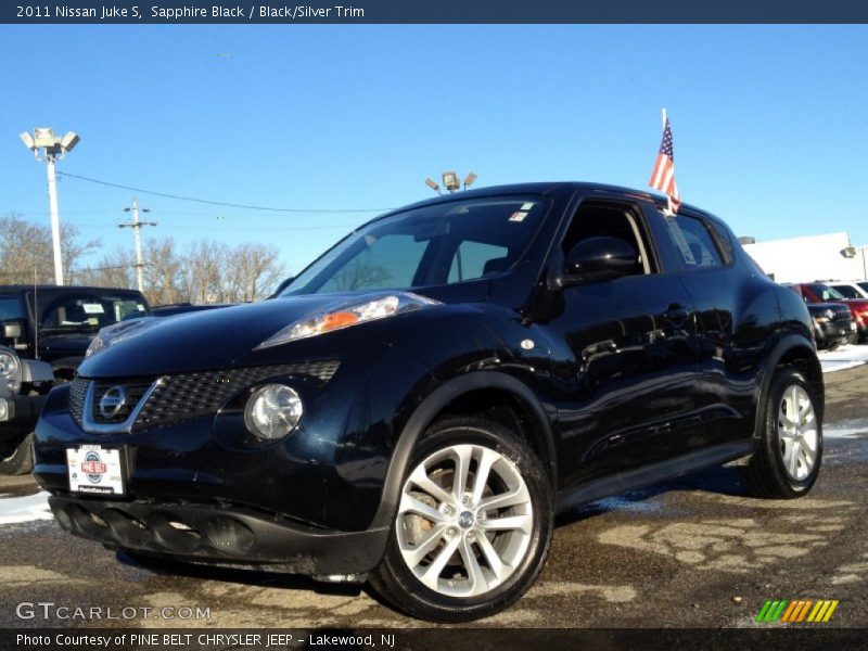 Sapphire Black / Black/Silver Trim 2011 Nissan Juke S