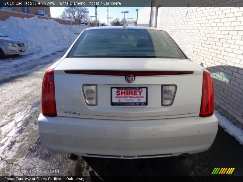 White Diamond Tricoat / Cashmere 2010 Cadillac STS 4 V6 AWD