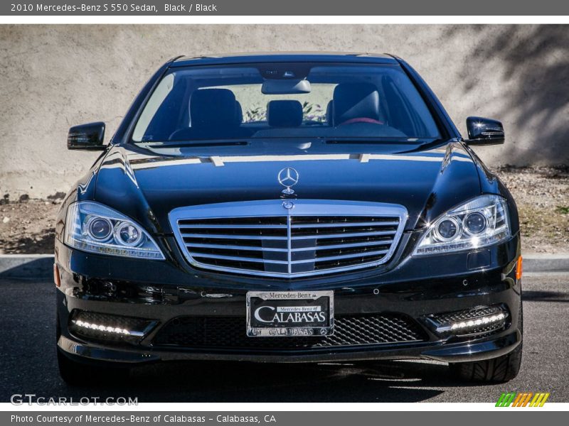 Black / Black 2010 Mercedes-Benz S 550 Sedan