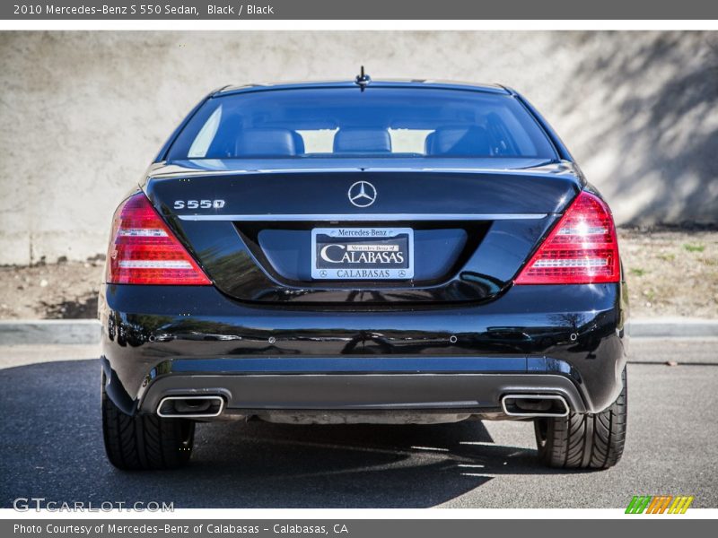 Black / Black 2010 Mercedes-Benz S 550 Sedan