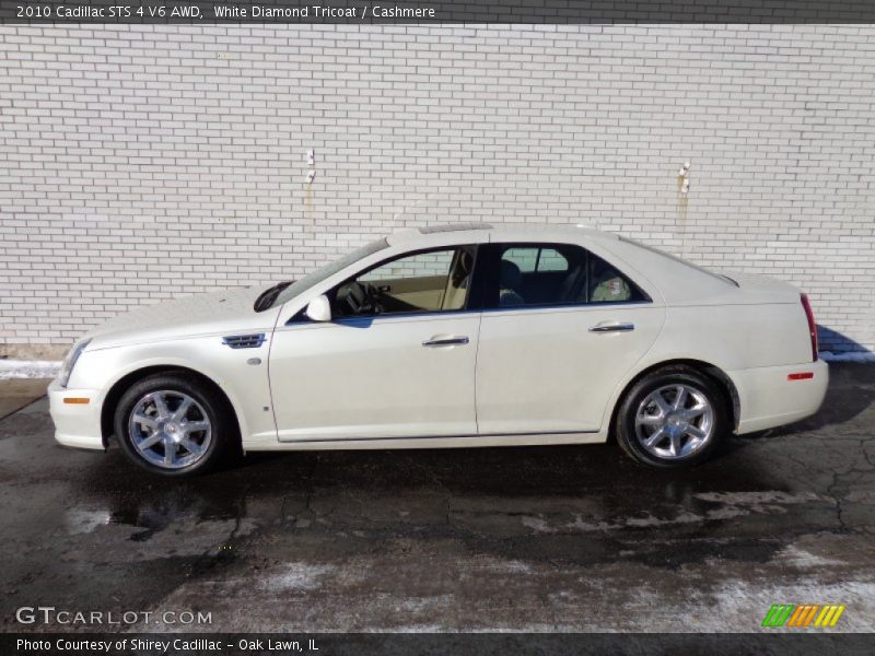 White Diamond Tricoat / Cashmere 2010 Cadillac STS 4 V6 AWD