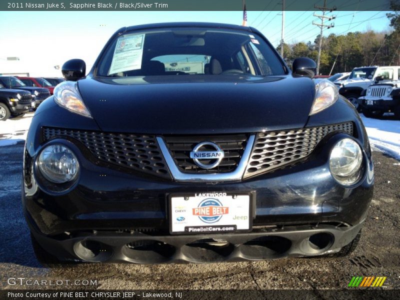 Sapphire Black / Black/Silver Trim 2011 Nissan Juke S
