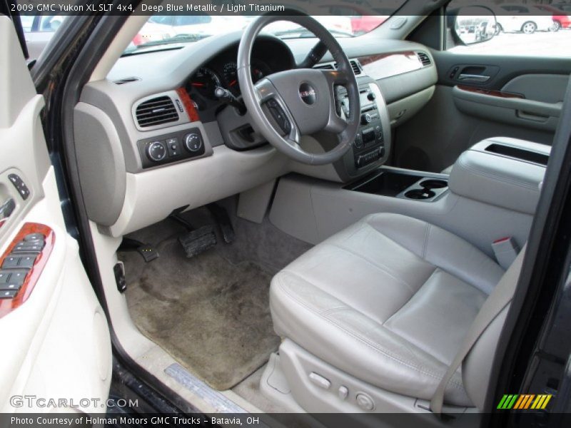 Deep Blue Metallic / Light Titanium 2009 GMC Yukon XL SLT 4x4