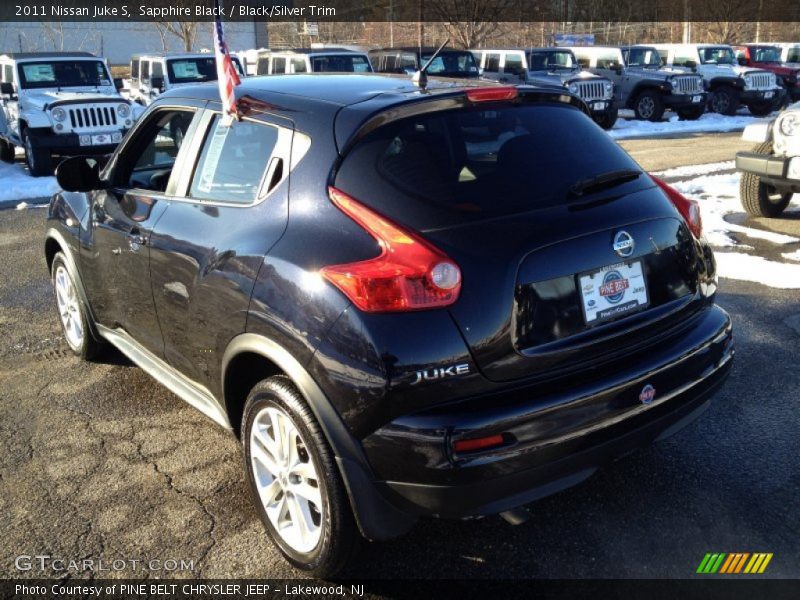 Sapphire Black / Black/Silver Trim 2011 Nissan Juke S