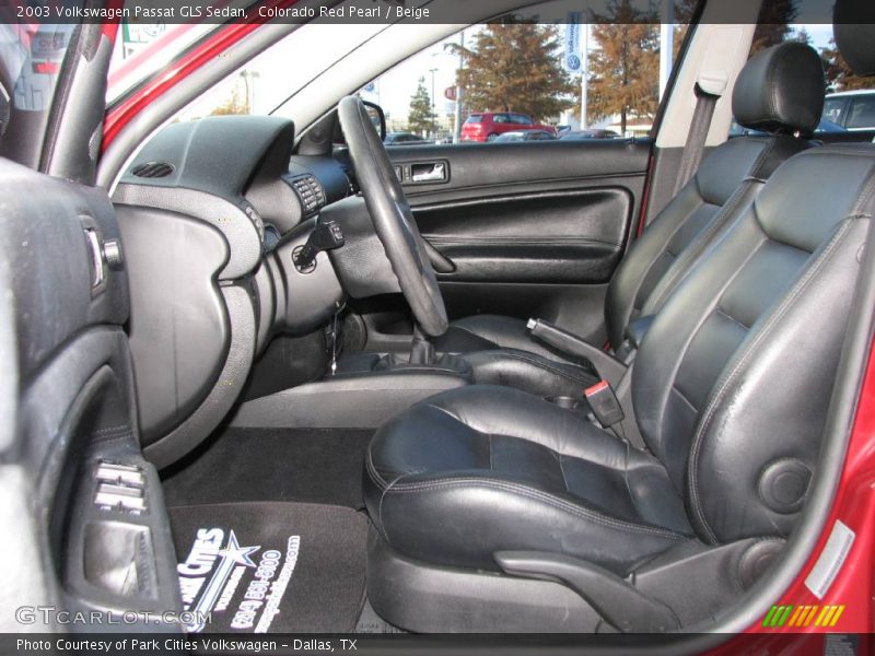 Colorado Red Pearl / Beige 2003 Volkswagen Passat GLS Sedan