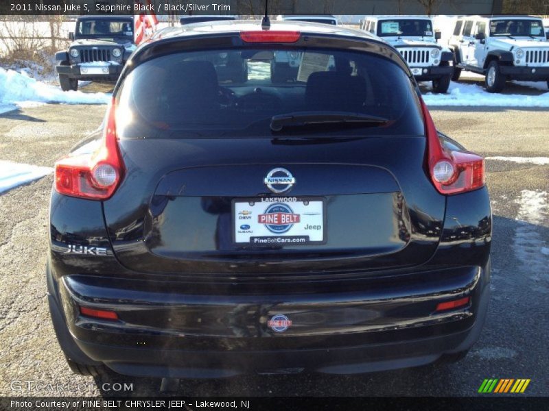 Sapphire Black / Black/Silver Trim 2011 Nissan Juke S