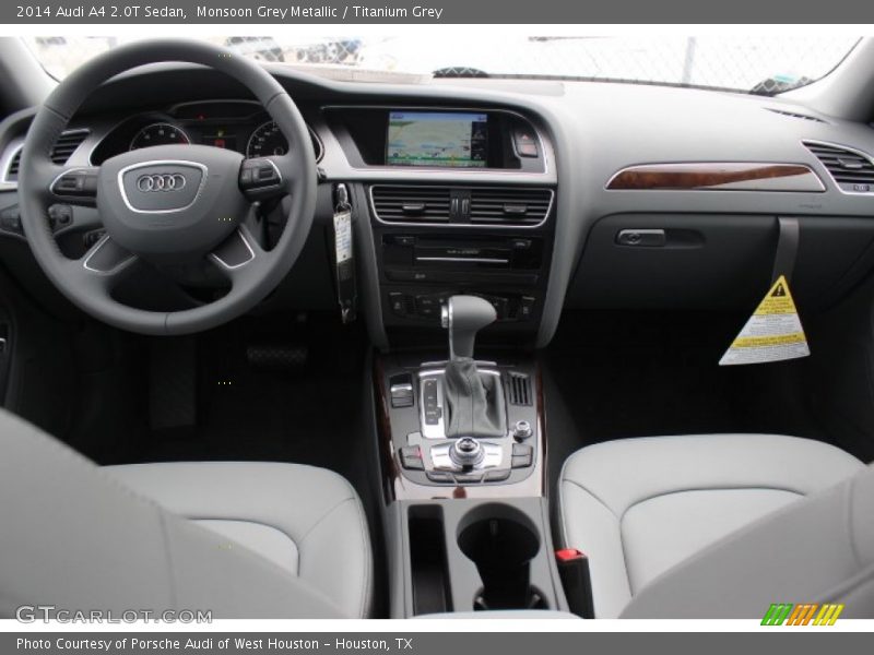 Monsoon Grey Metallic / Titanium Grey 2014 Audi A4 2.0T Sedan