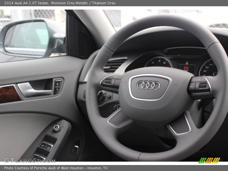Monsoon Grey Metallic / Titanium Grey 2014 Audi A4 2.0T Sedan