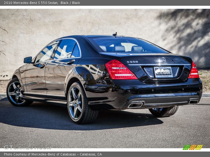 Black / Black 2010 Mercedes-Benz S 550 Sedan