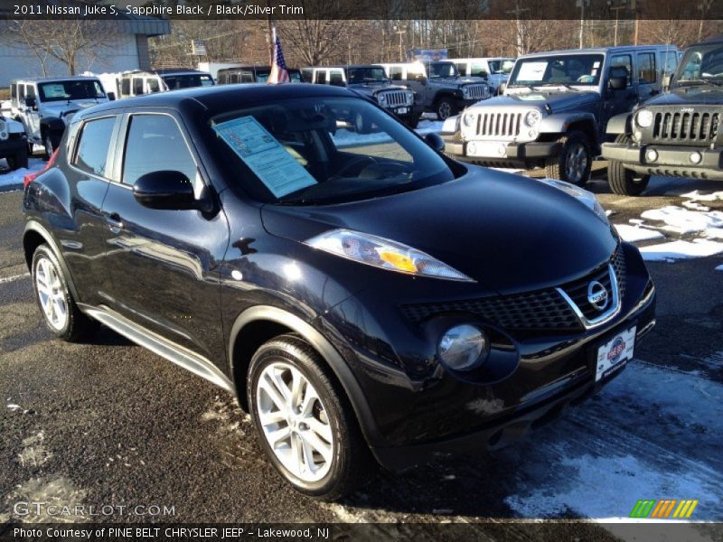 Sapphire Black / Black/Silver Trim 2011 Nissan Juke S