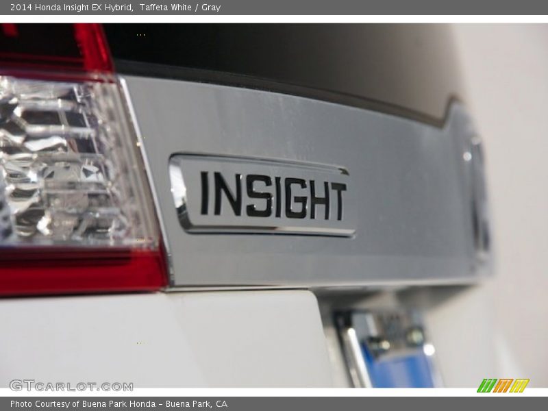 Taffeta White / Gray 2014 Honda Insight EX Hybrid