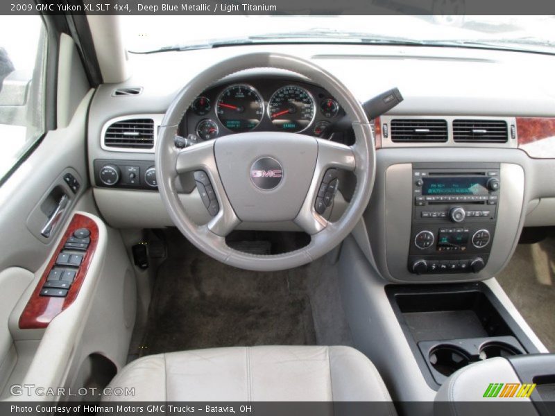 Deep Blue Metallic / Light Titanium 2009 GMC Yukon XL SLT 4x4
