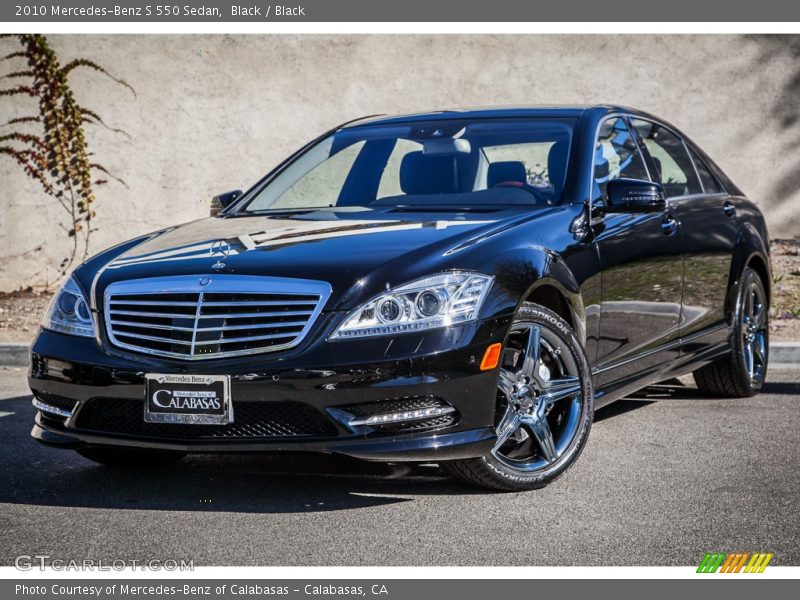 Black / Black 2010 Mercedes-Benz S 550 Sedan