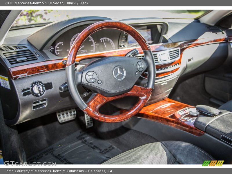 Black / Black 2010 Mercedes-Benz S 550 Sedan