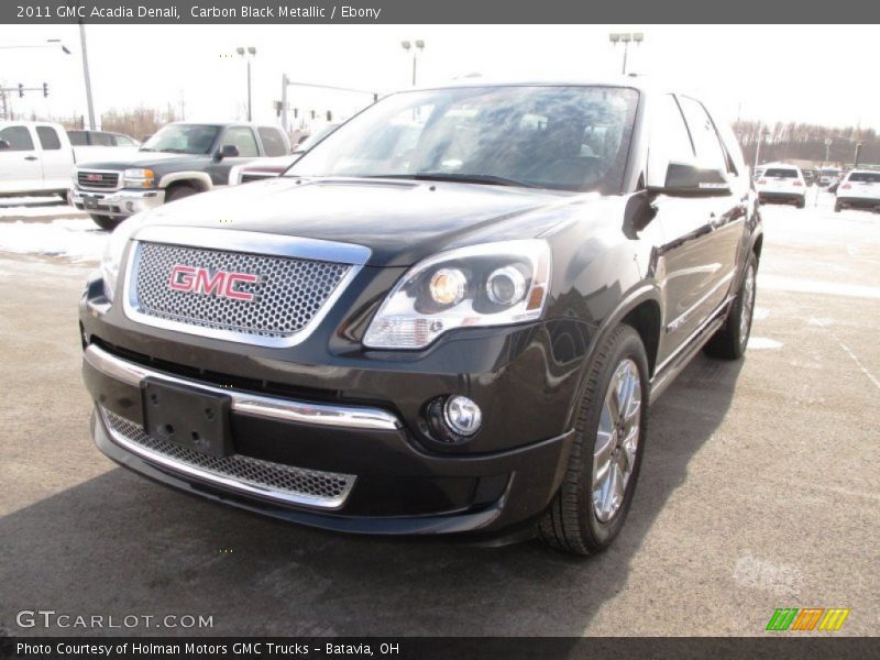 Carbon Black Metallic / Ebony 2011 GMC Acadia Denali