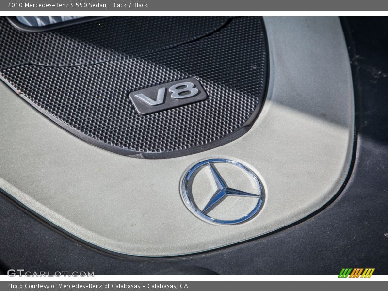 Black / Black 2010 Mercedes-Benz S 550 Sedan