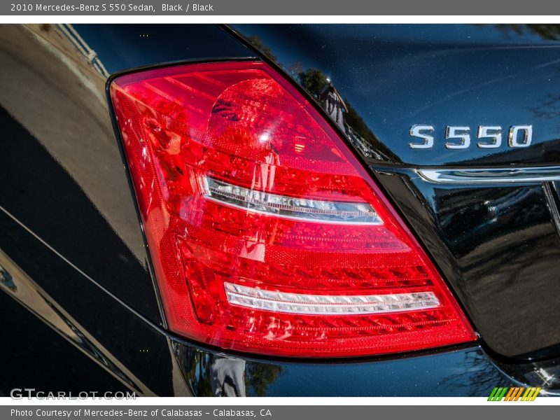 Black / Black 2010 Mercedes-Benz S 550 Sedan