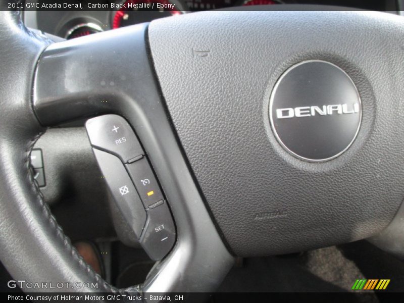 Carbon Black Metallic / Ebony 2011 GMC Acadia Denali