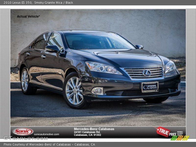 Smoky Granite Mica / Black 2010 Lexus ES 350
