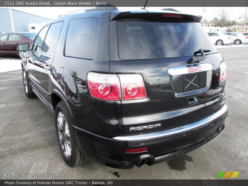 Carbon Black Metallic / Ebony 2011 GMC Acadia Denali