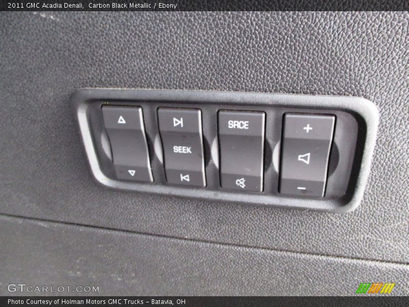 Carbon Black Metallic / Ebony 2011 GMC Acadia Denali