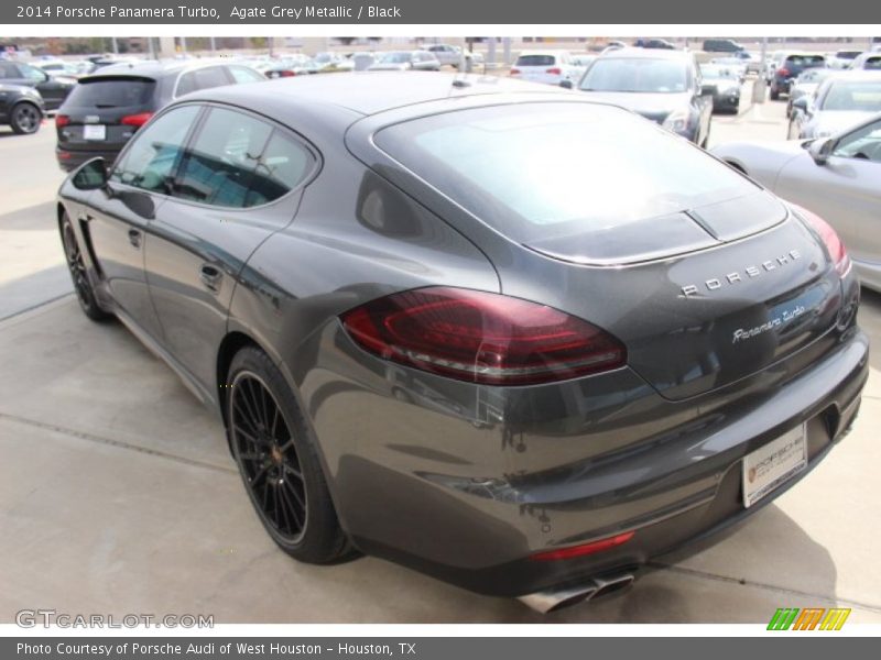 Agate Grey Metallic / Black 2014 Porsche Panamera Turbo